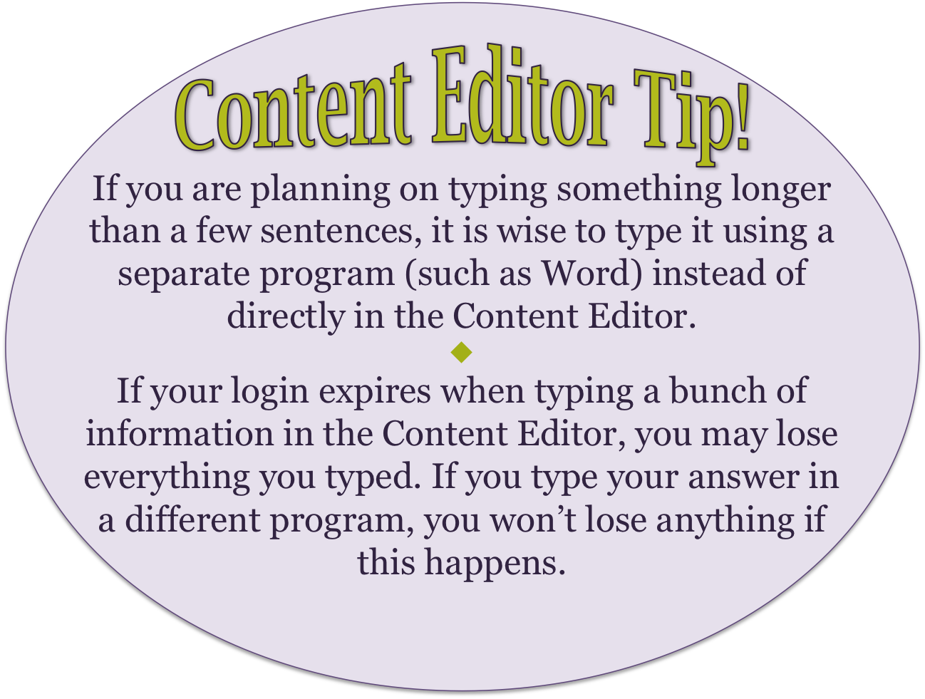 Content Edtior Tip