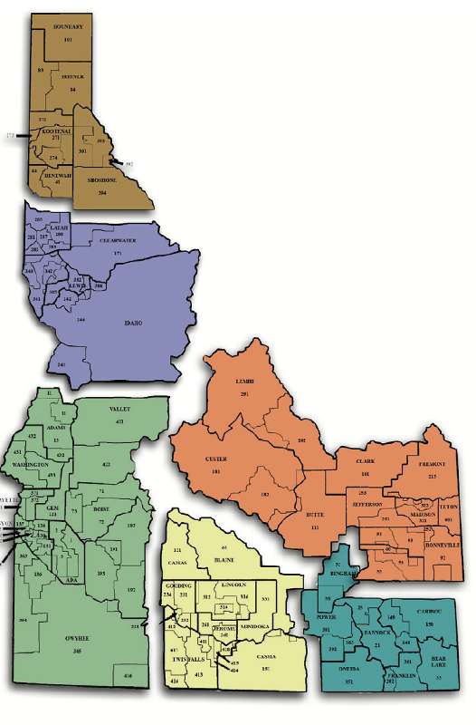 Image of the state of Idaho